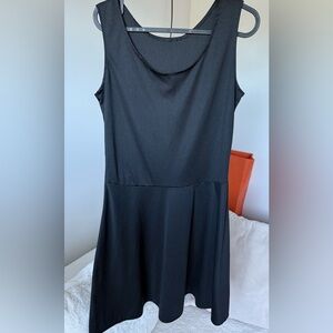 Black Sleeveless Midi Dress